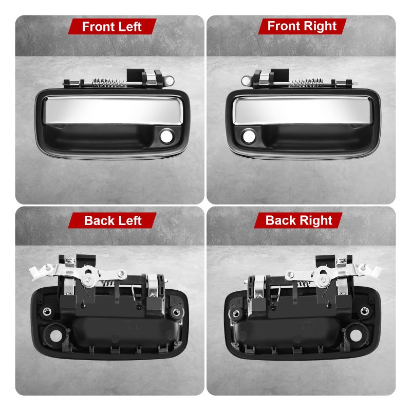 FAERSI 2pcs Outside Exterior Door Handles Front Left Driver Side & Right Passenger Side Fit for 1995 1996 1997 1998 1999 2000 2001 2002 2003 2004 Toyota Tacoma 2004-2012 Toyota Hilux 769MX 768MX - Image 2